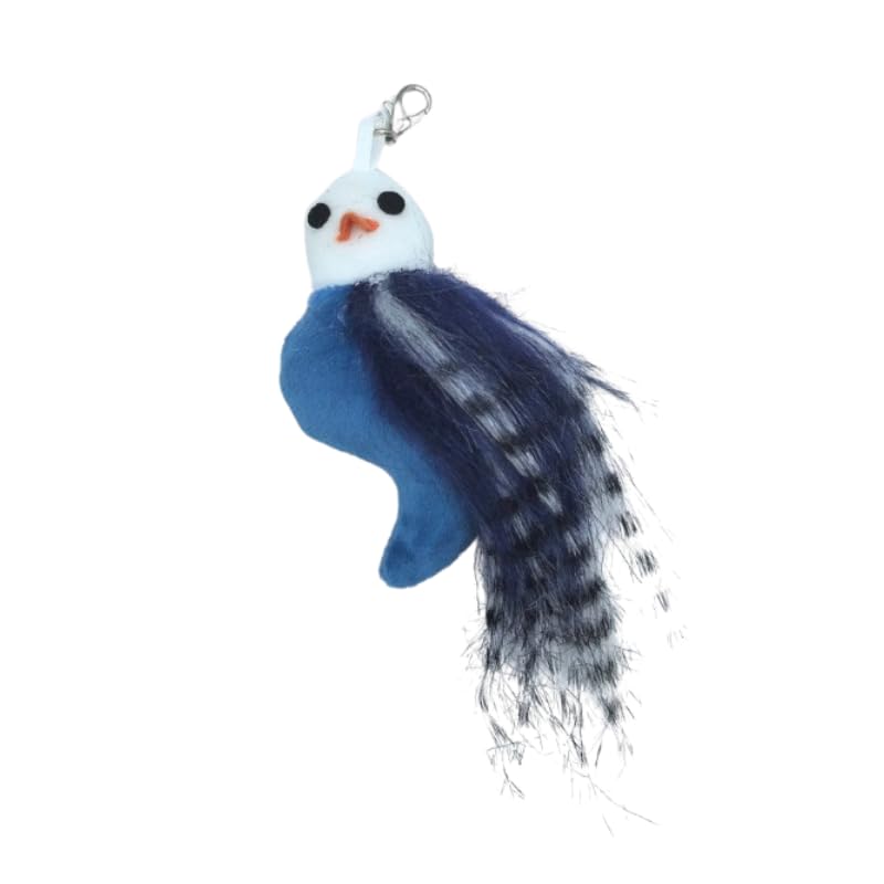 Cutie Paw Pal Chirping Bird Replacement Heads For Cat Toys - Set Of 3 - Realistic Calling Bird Sounds, Vibrant Feather Designs,